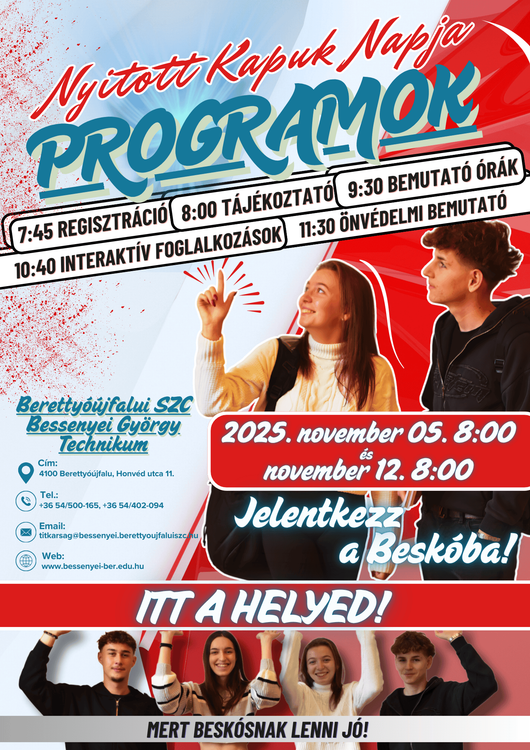 Nyílt nap a Bessenyeiben 2025