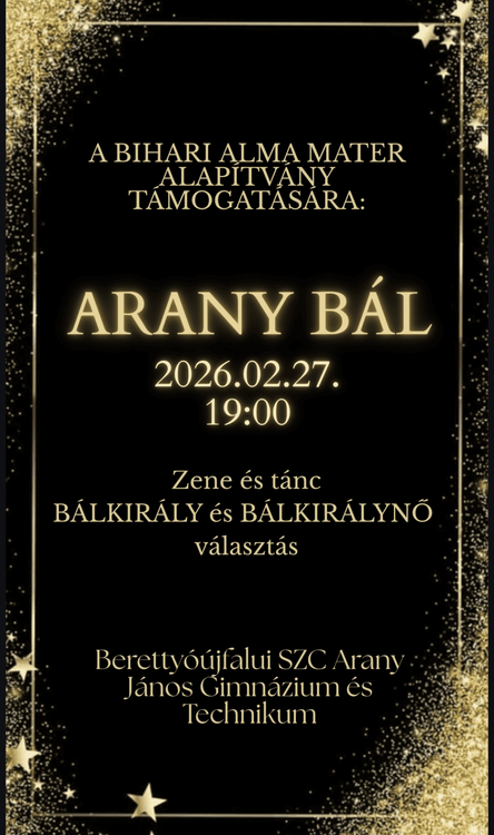 Arany bál 2026