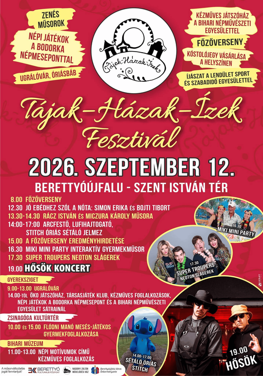 Tájak-Házak-Ízek Fesztivál 2026