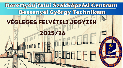 Végleges felvételi jegyzék 2025/2026